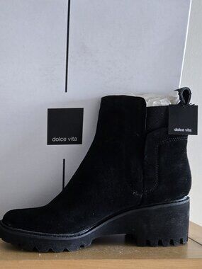 Dolce Vita Black HUEY H20 Suede Boot NWT